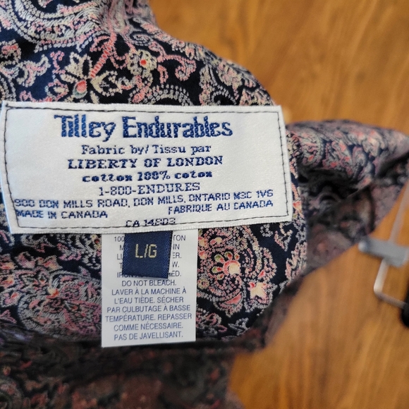 90s Paisley Tilley Button Up Midi Skirt With Liberty Of London Fabric 🇨🇦 - Picture 2 of 6